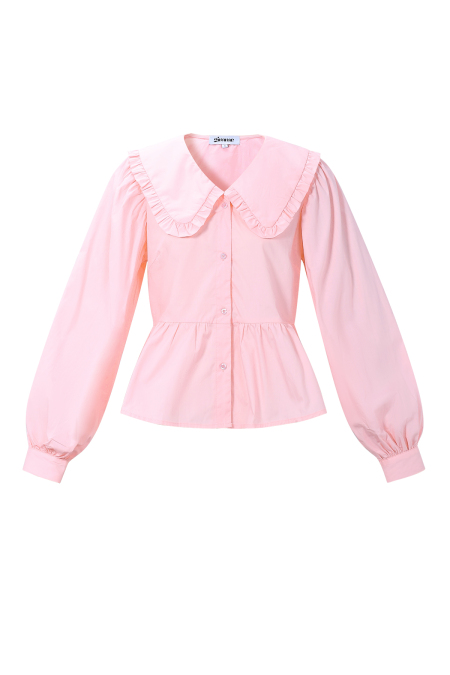 Cotton Blouses & Shirts Solid color Casual Spring/Summer  Clothes 2