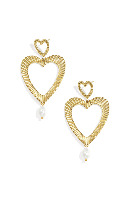 Stainless Steel Dangle Earrings Heart Casual Daily Simple Series Women's jewelry