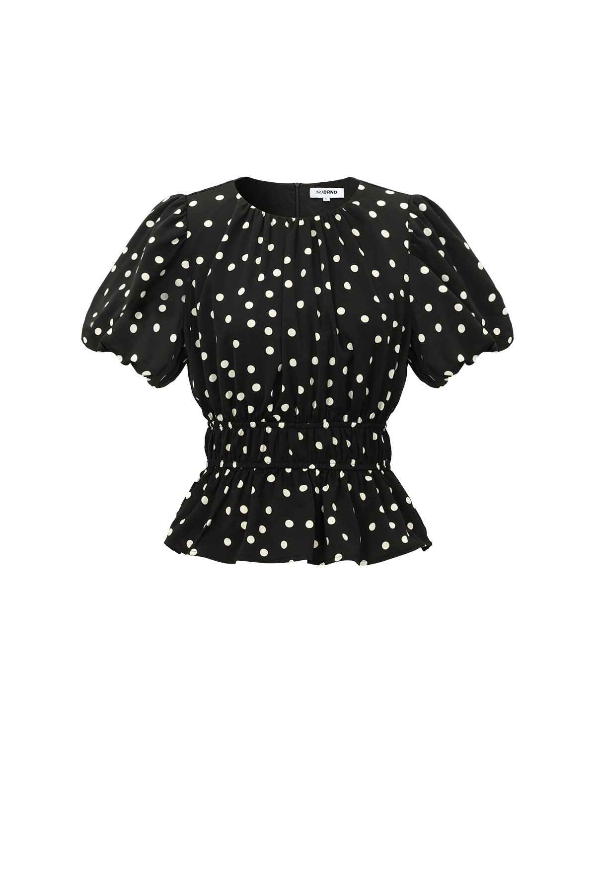 Peplum Polkadot Top