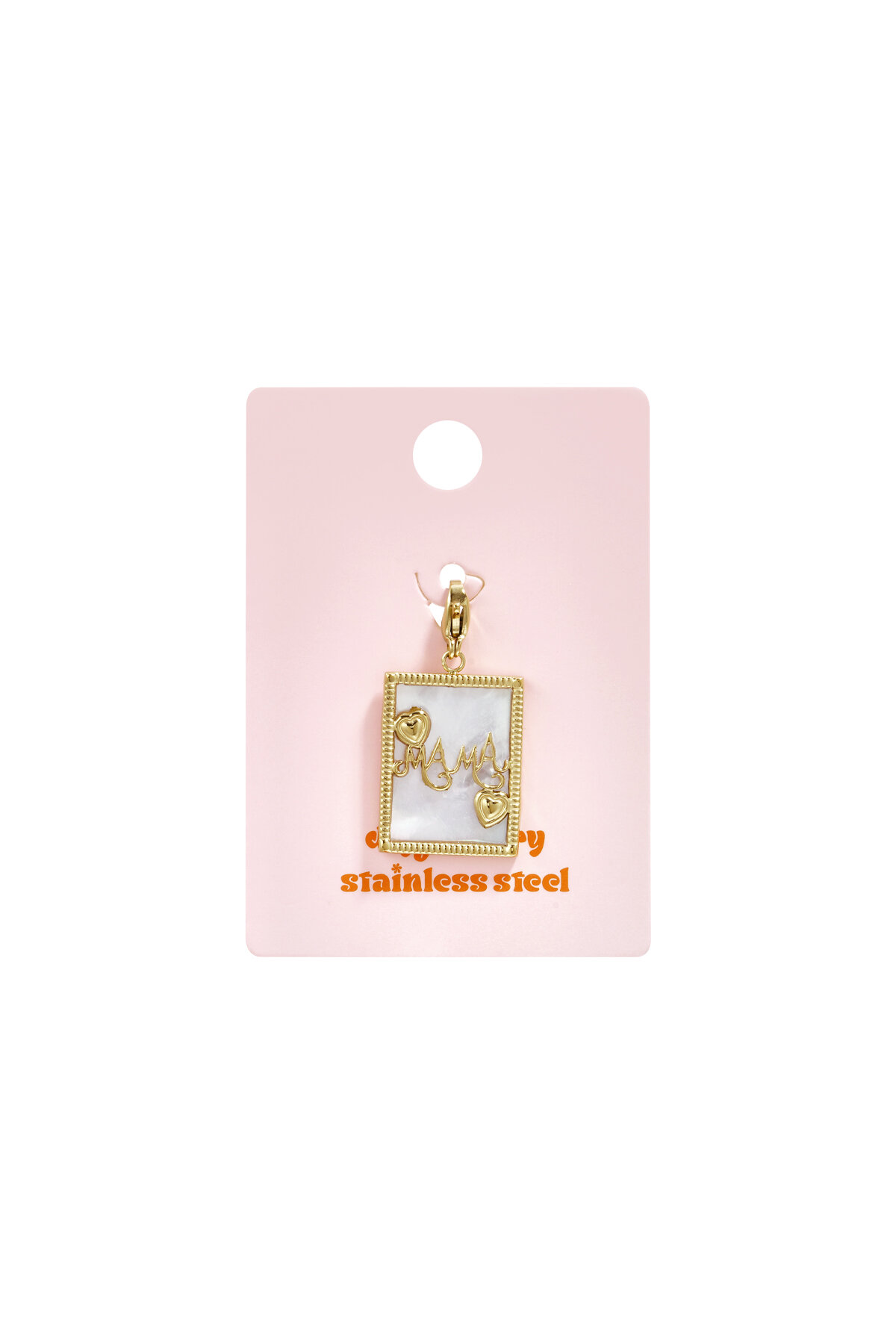 Jewelry charm mother-of-pearl photo frame mom DIY Picture4