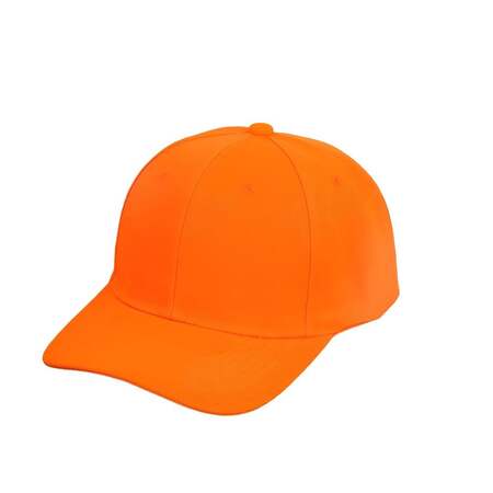 Simple Orange Fabric Unisex Hats