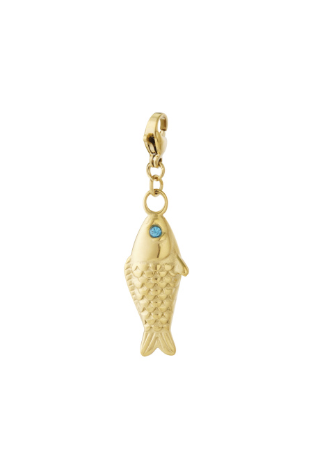 Glitter fish jewelry charm
