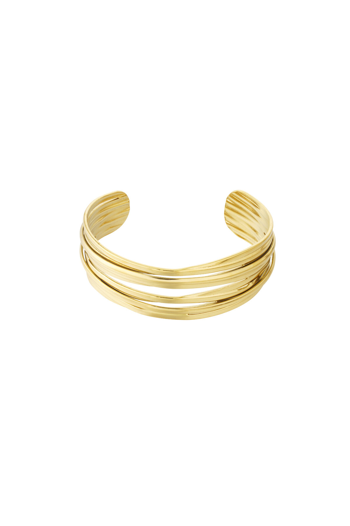 Wavy layers bangle