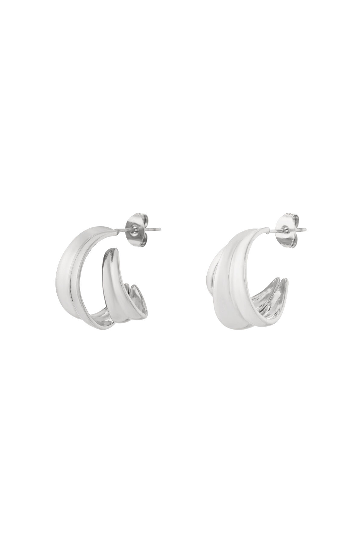 Polished loop earrings h5 Picture3