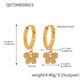 Q072-Goldene Schmetterling Zirkon Ohrringe Bild11