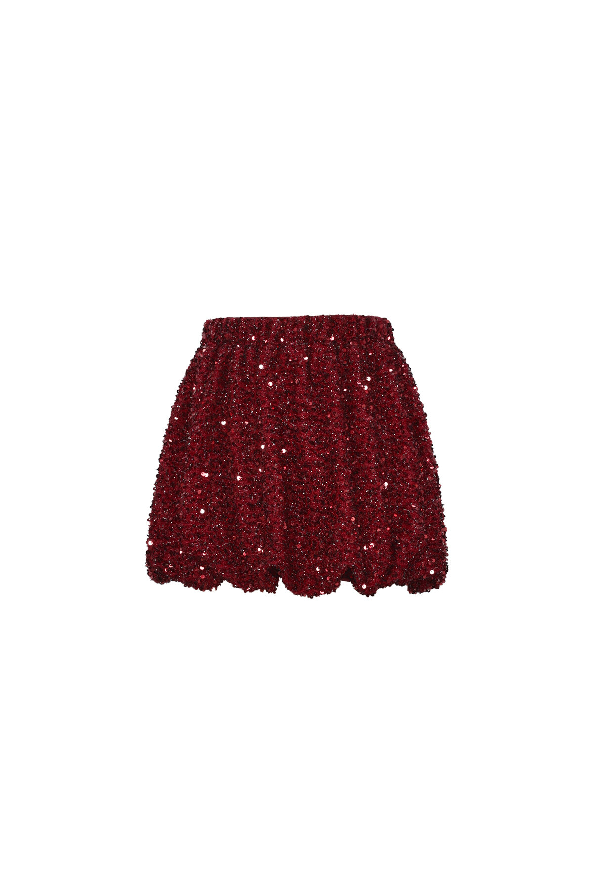 Woven Polyester Fiber Women's Mini Skirt Elegant Sequins Picture2