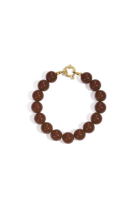 Armband Mit Mittelgroßen Perlen Und Vorderverschluss – 12 Mm