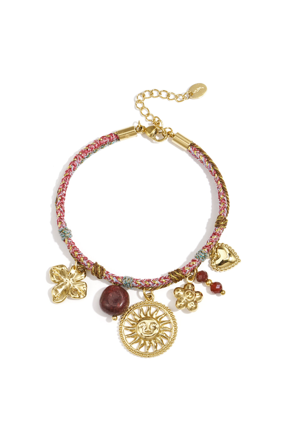 Stainless Steel Charm Bracelets Flower Casual Daily Simple Series Women's jewelry 2