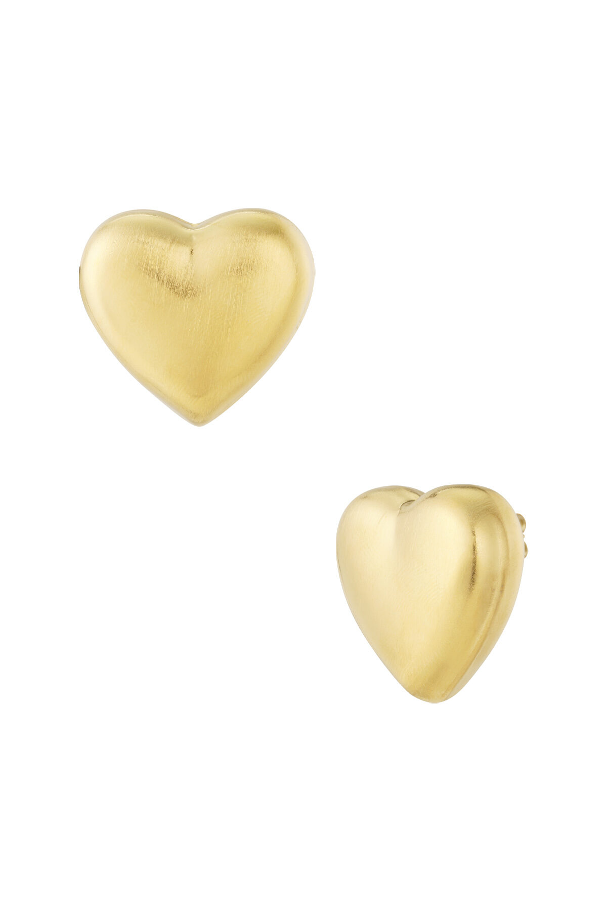 Soft heart studs earrings 2