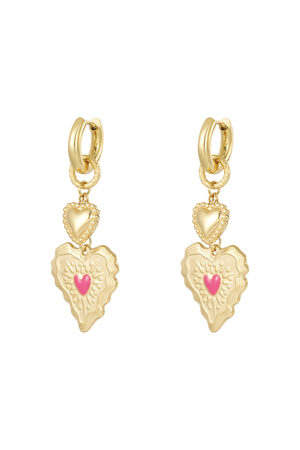 Stainless Steel Drop Earrings Heart Casual Daily Simple Series Women's jewelry h5