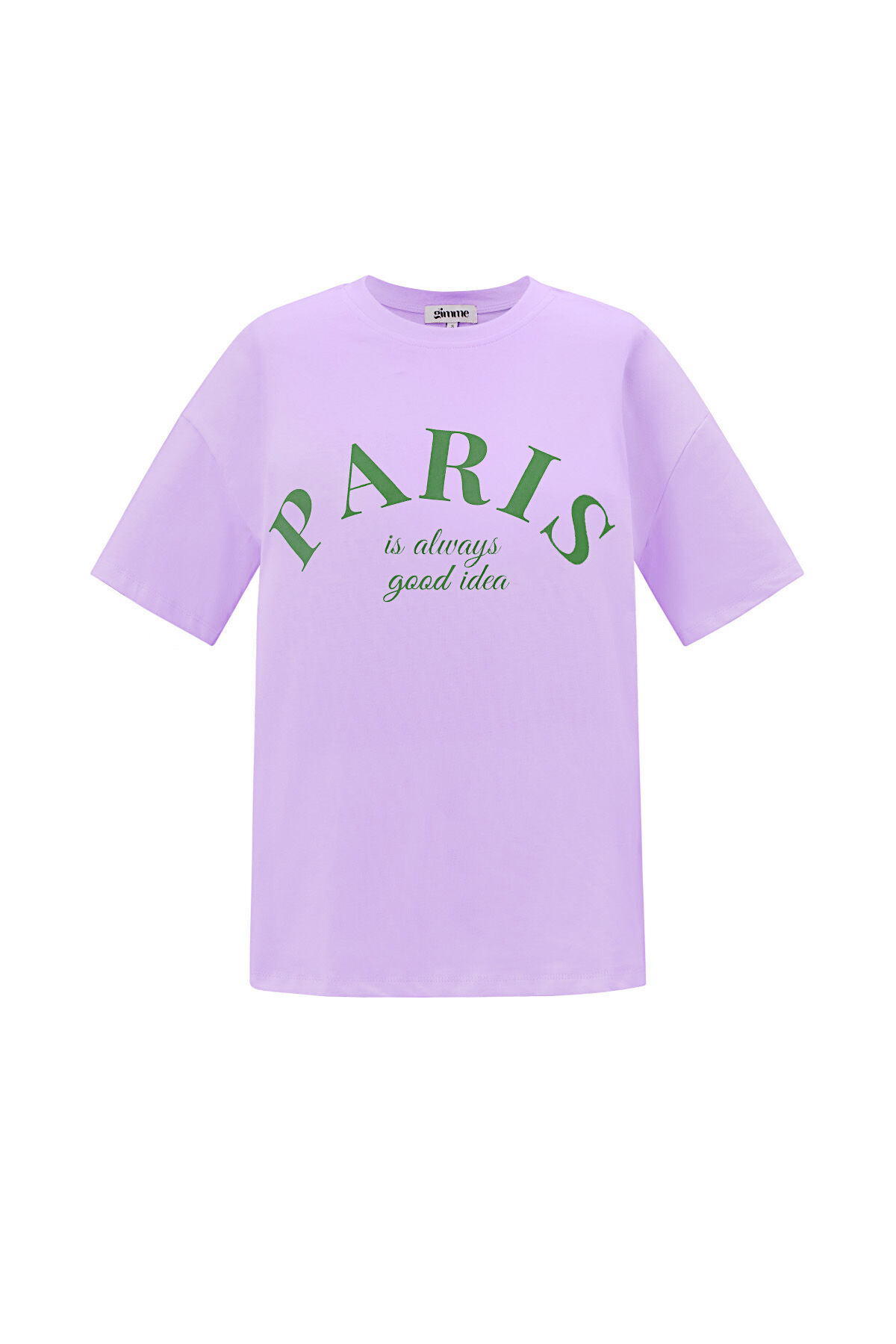 Cotton Women's T-shirt Casual Letters 