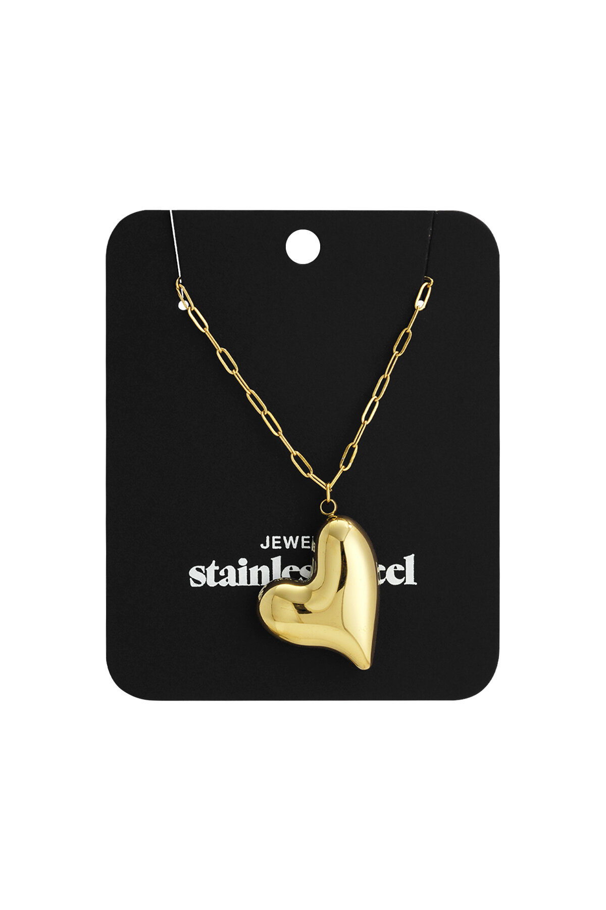 Stainless Steel Long Necklaces Heart Casual Daily Simple Series Women's jewelry Picture6
