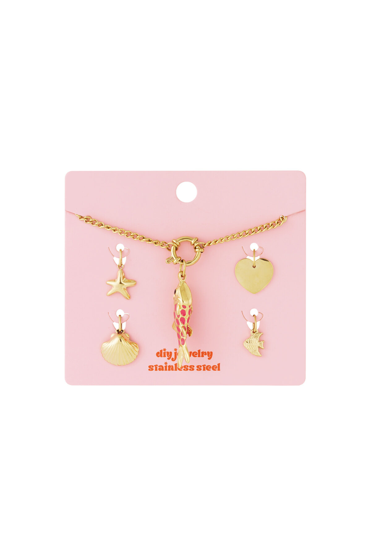 Collana fai da te a forma di pesce h5Immagine4