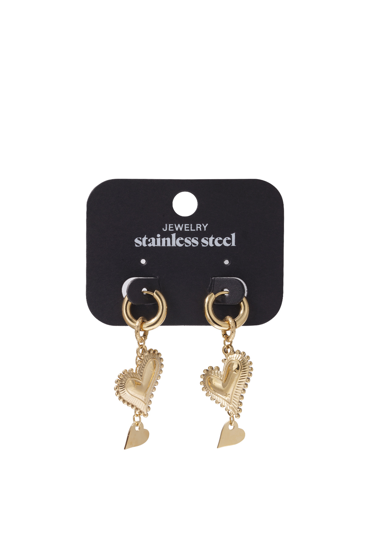 Stainless Steel Drop Earrings Heart Casual Daily Simple Series Women's jewelry h5 Picture4