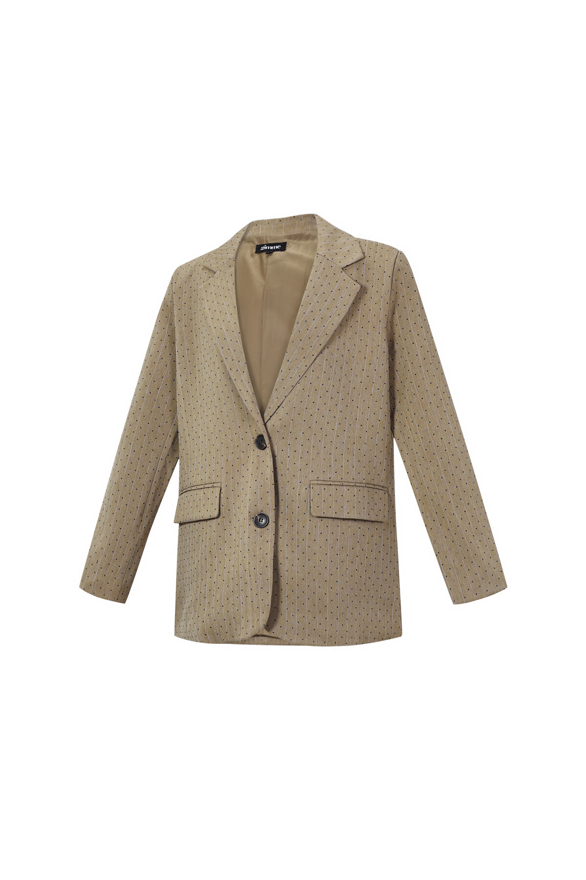 Tessuto Fibra di Poliestere Abito da Donna Elegante Puntini Strass Autunno/Inverno h5 Immagine2