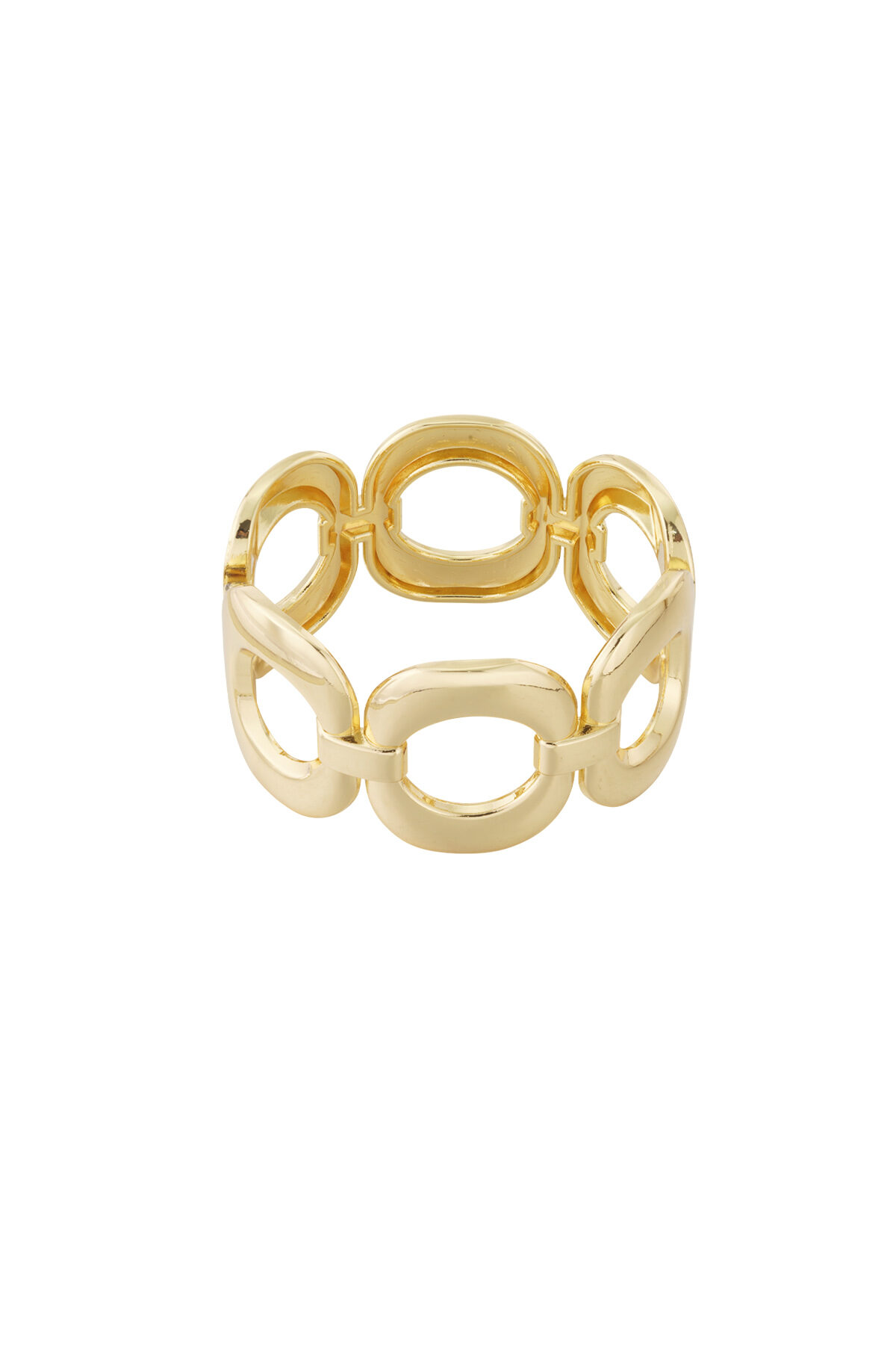 Open oval bangle 