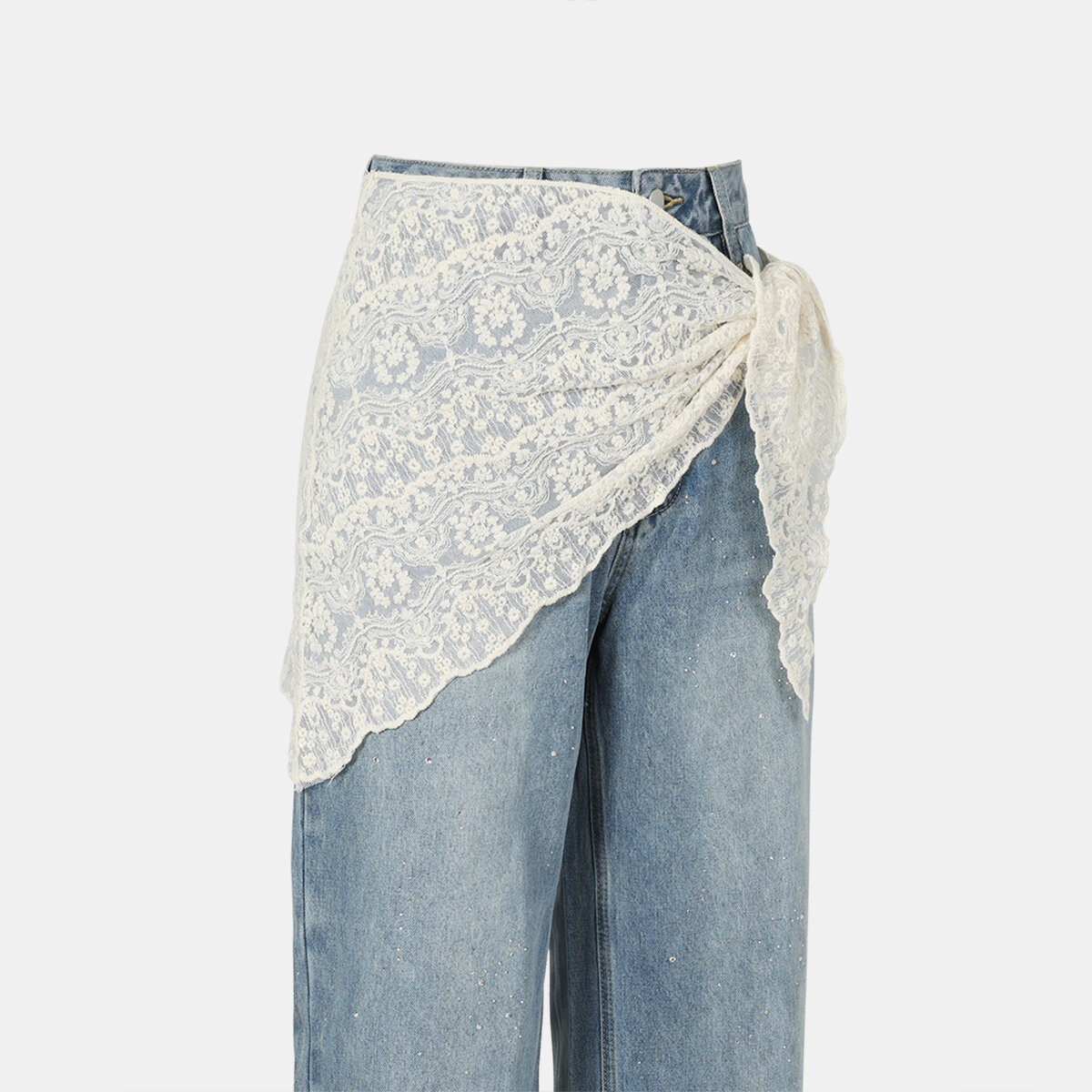Elegant White Lace Women's Summer Scarves h5Picture5