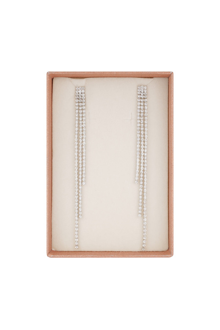 festive sparkle drops earrings