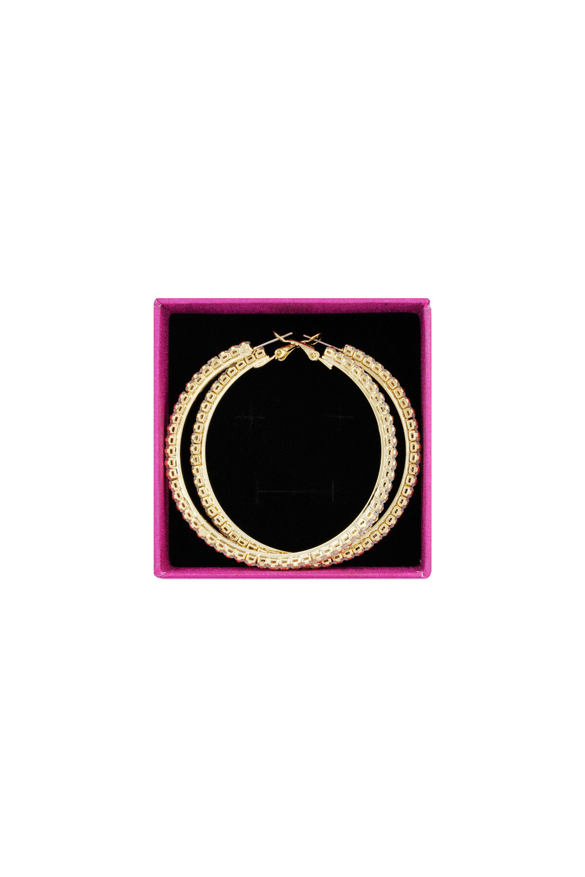 Strahlende Diamantohrringe Grande – Goldfarbe - Goldfarbefarbe