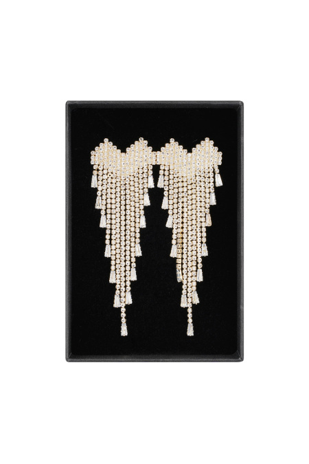 Bold Sparkle Heart Earrings