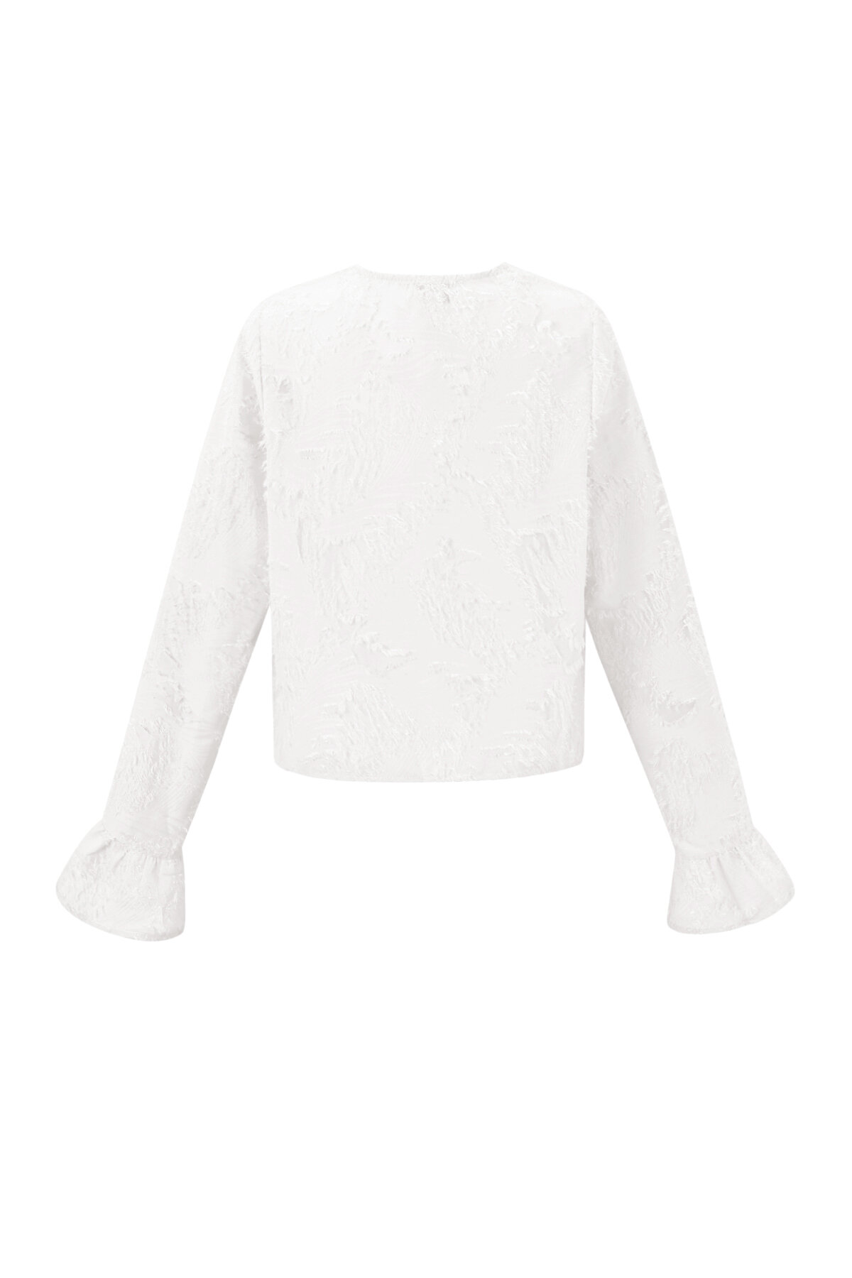 Woven Polyester Fiber Women's Long Sleeve Tops Elegant Solid Color Spring/Summer Picture3