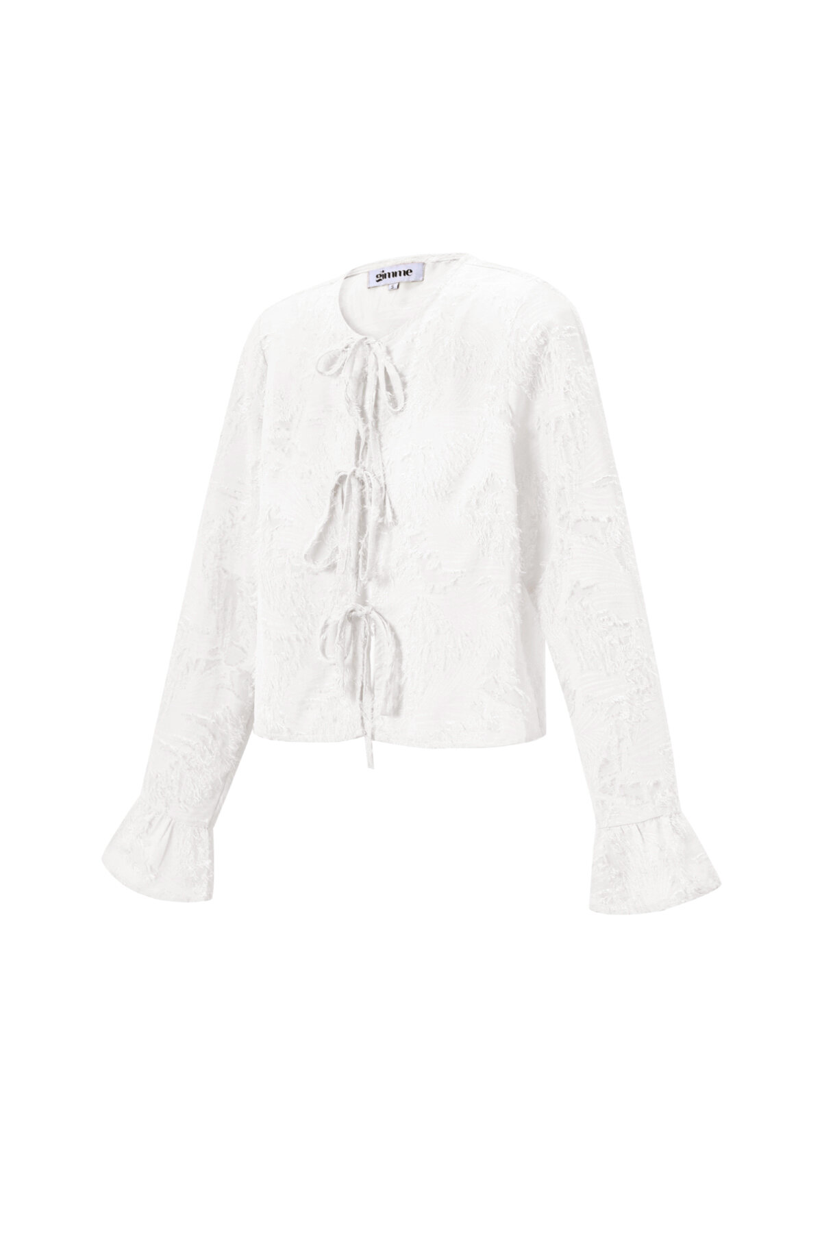 Woven Polyester Fiber Women's Long Sleeve Tops Elegant Solid Color Spring/Summer h5 Picture2