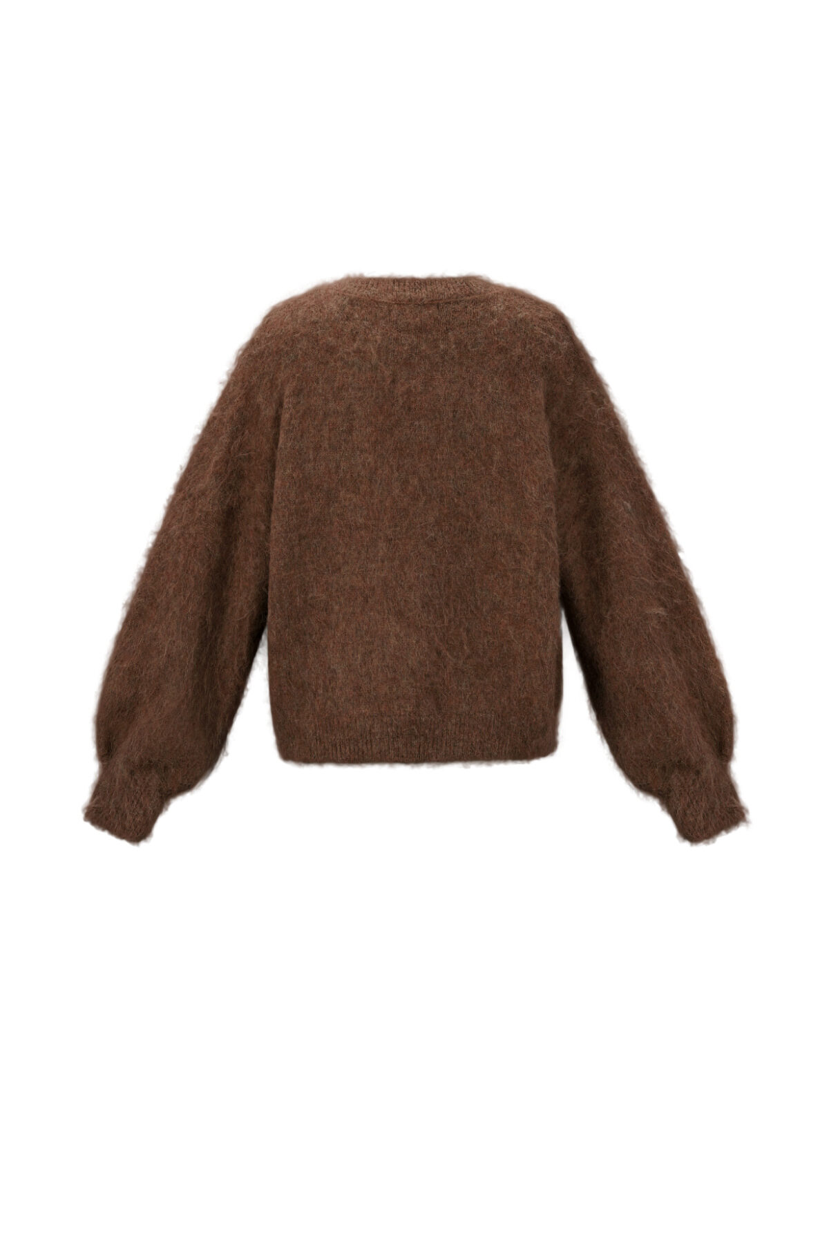 Knitted Polyester Fiber Women's Knit Cardigan Casual Solid Color Picture3