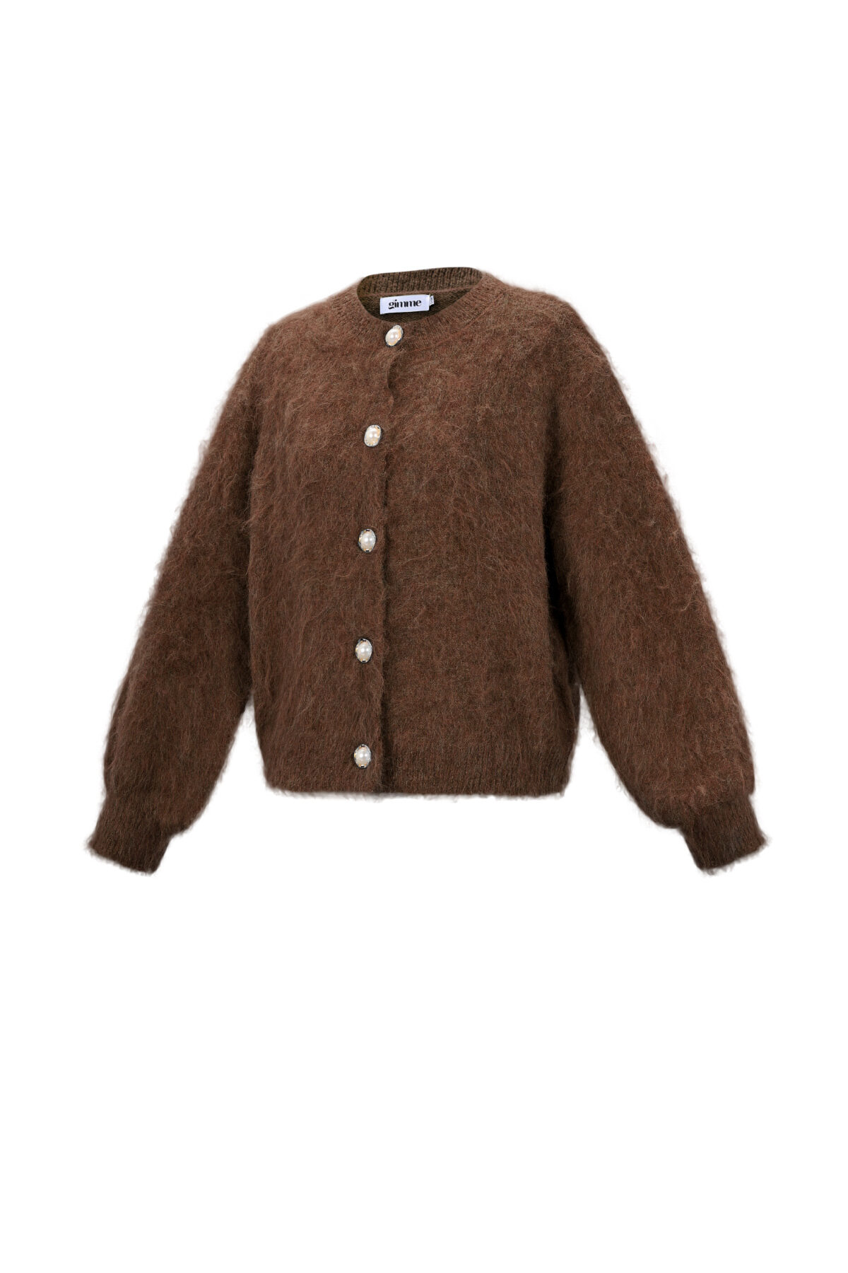 Knitted Polyester Fiber Women's Knit Cardigan Casual Solid Color h5 Picture2