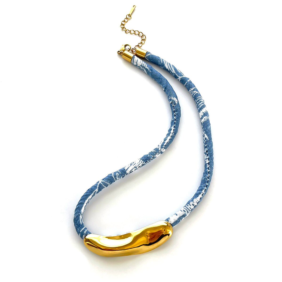 Gold Irregular Arc Necklace 