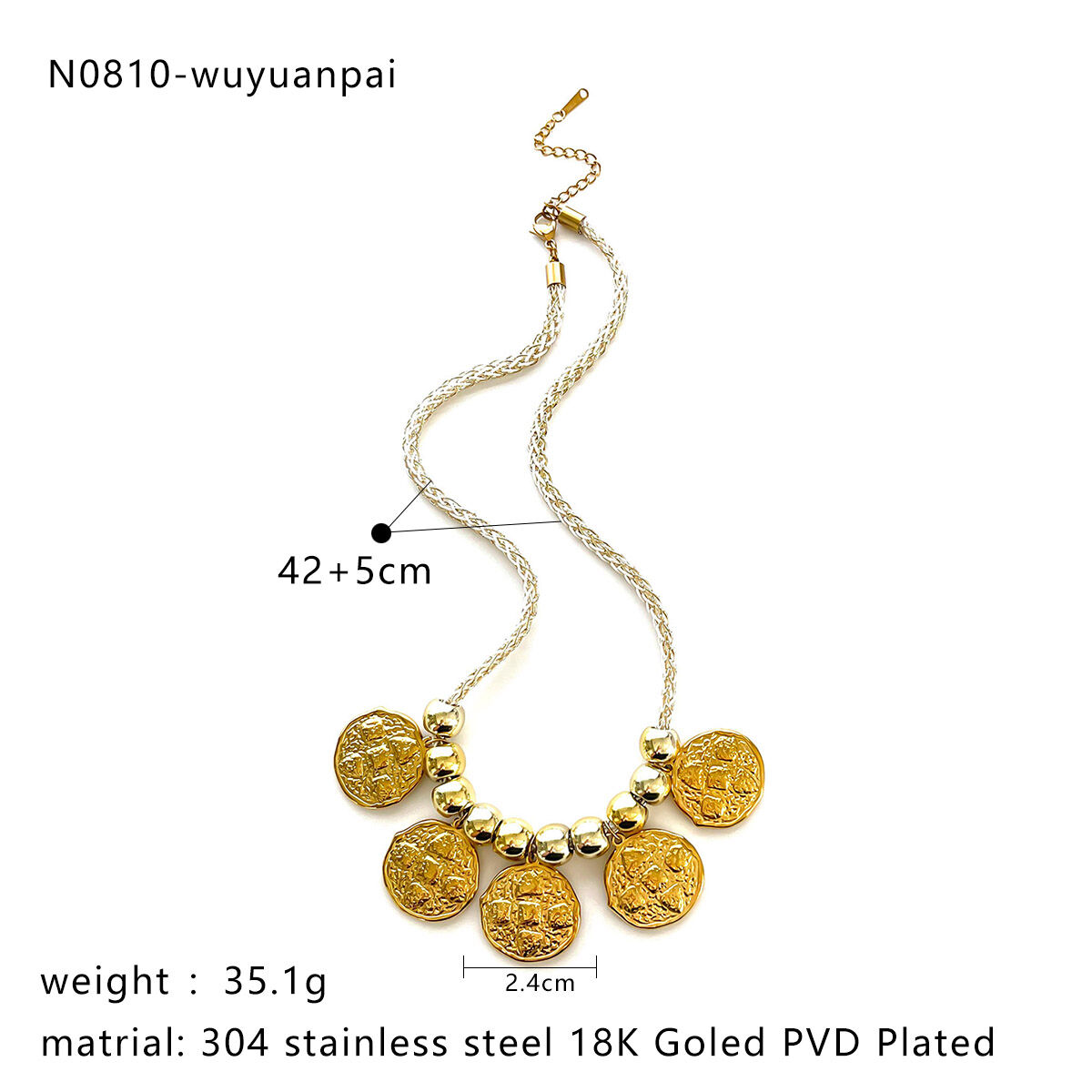 1 Piece Heart Gold Color Pendant Necklace Picture2