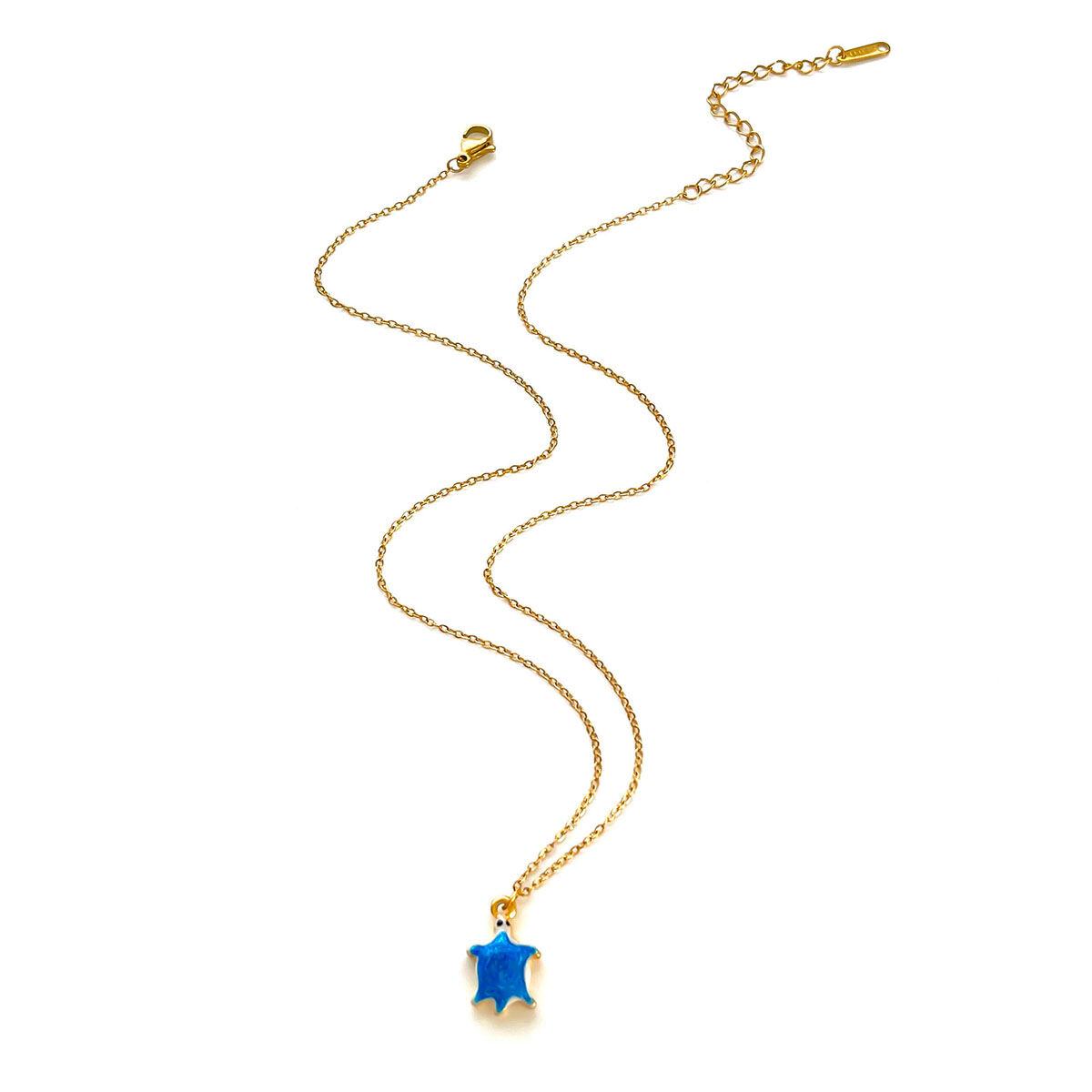Gold Turtle Necklace Picture3
