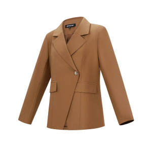 Gewebte Polyesterfaser Damen-Anzug Elegant Einfarbig Herbst/Winter h5 Bild2