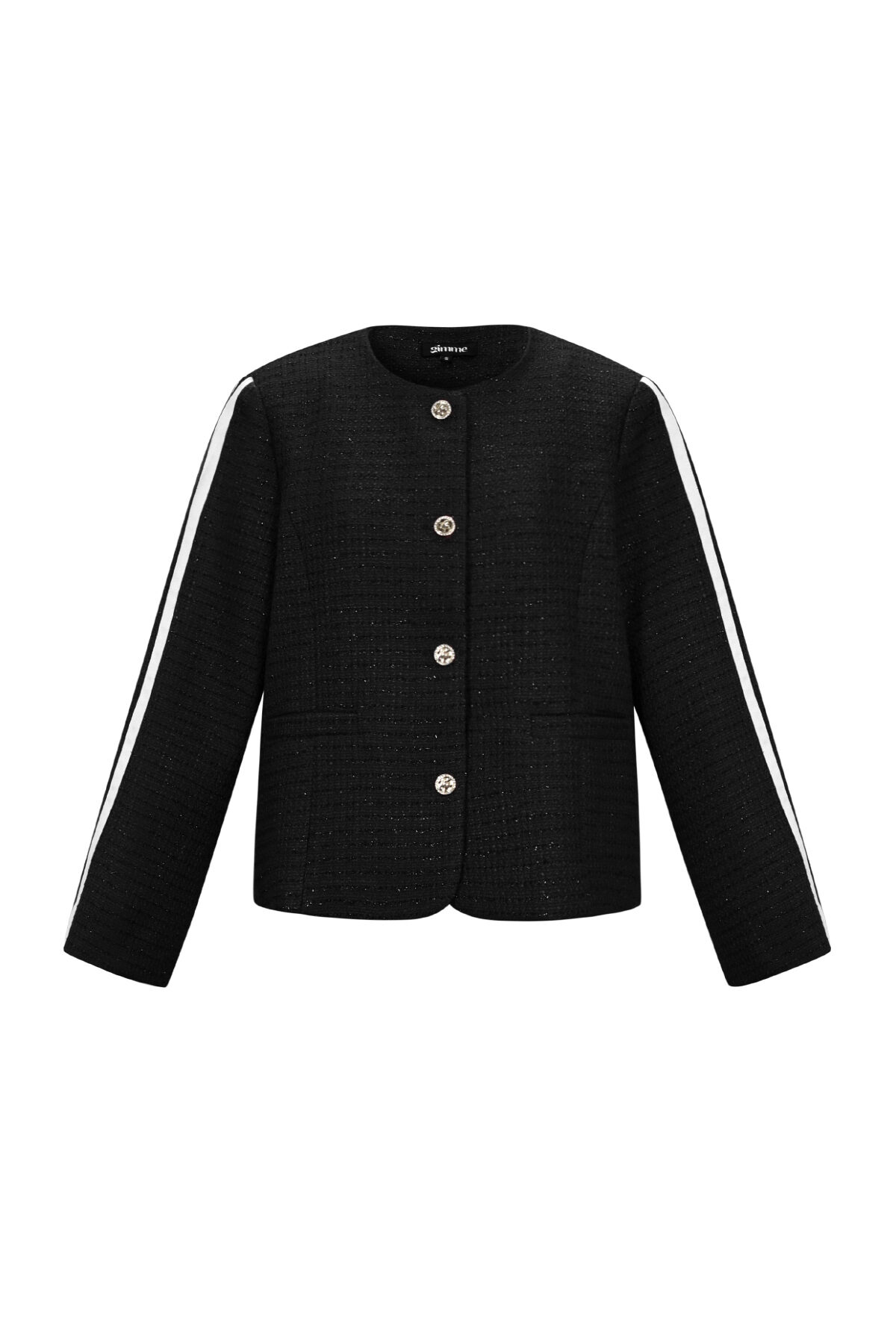 Woven Polyester Fiber Women's Jacket Elegant Plaid Fall/Winter h5 Picture11