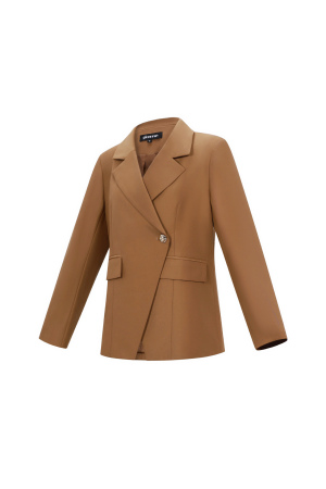 Gewebte Polyesterfaser Damen-Anzug Elegant Einfarbig Herbst/Winter h5 Bild4