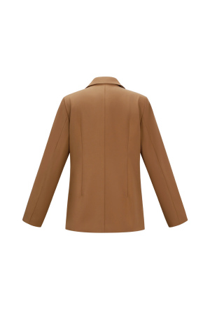 Gewebte Polyesterfaser Damen-Anzug Elegant Einfarbig Herbst/Winter h5 Bild5