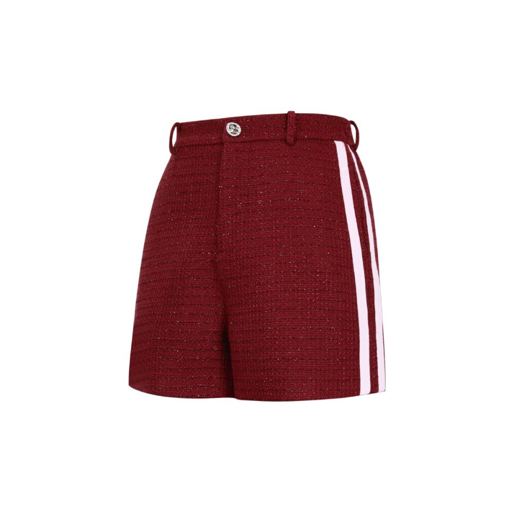 Gewebte Polyesterfasern Damen-Shorts Eleganter Karo Herbst/Winter Bild2