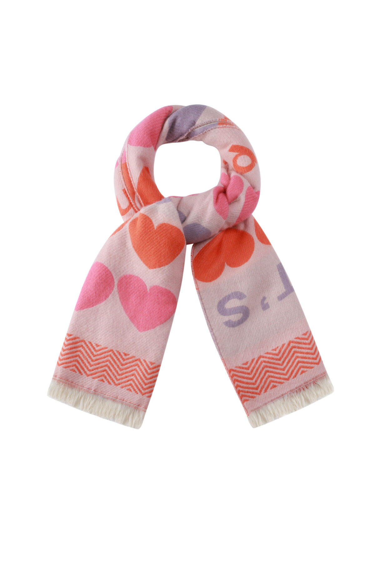 Scarf With Hearts Picture2