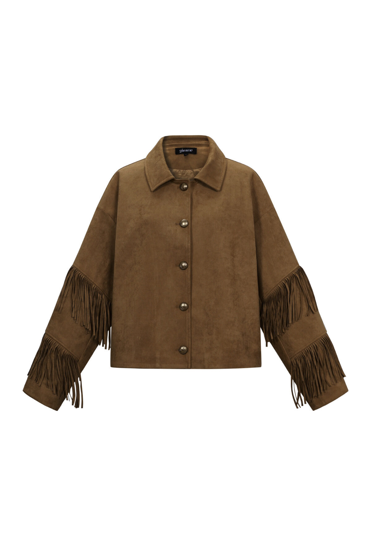Woven Polyester Fiber Women's Blouse Casual Solid Color Fall/Winter Fringe Detail 2