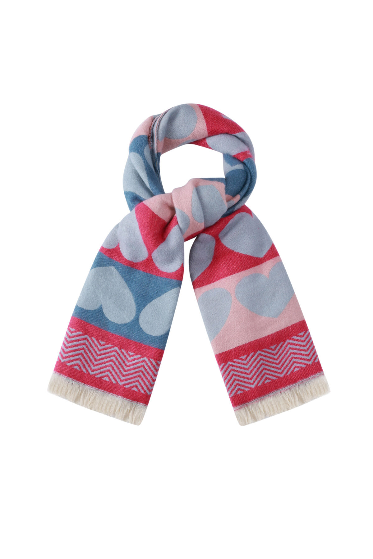 Scarf with hearts h5 Picture2