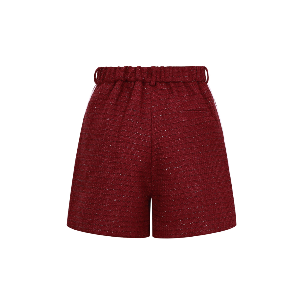 Gewebte Polyesterfasern Damen-Shorts Eleganter Karo Herbst/Winter Bild3