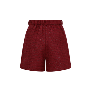 Gewebte Polyesterfasern Damen-Shorts Eleganter Karo Herbst/Winter h5 Bild3