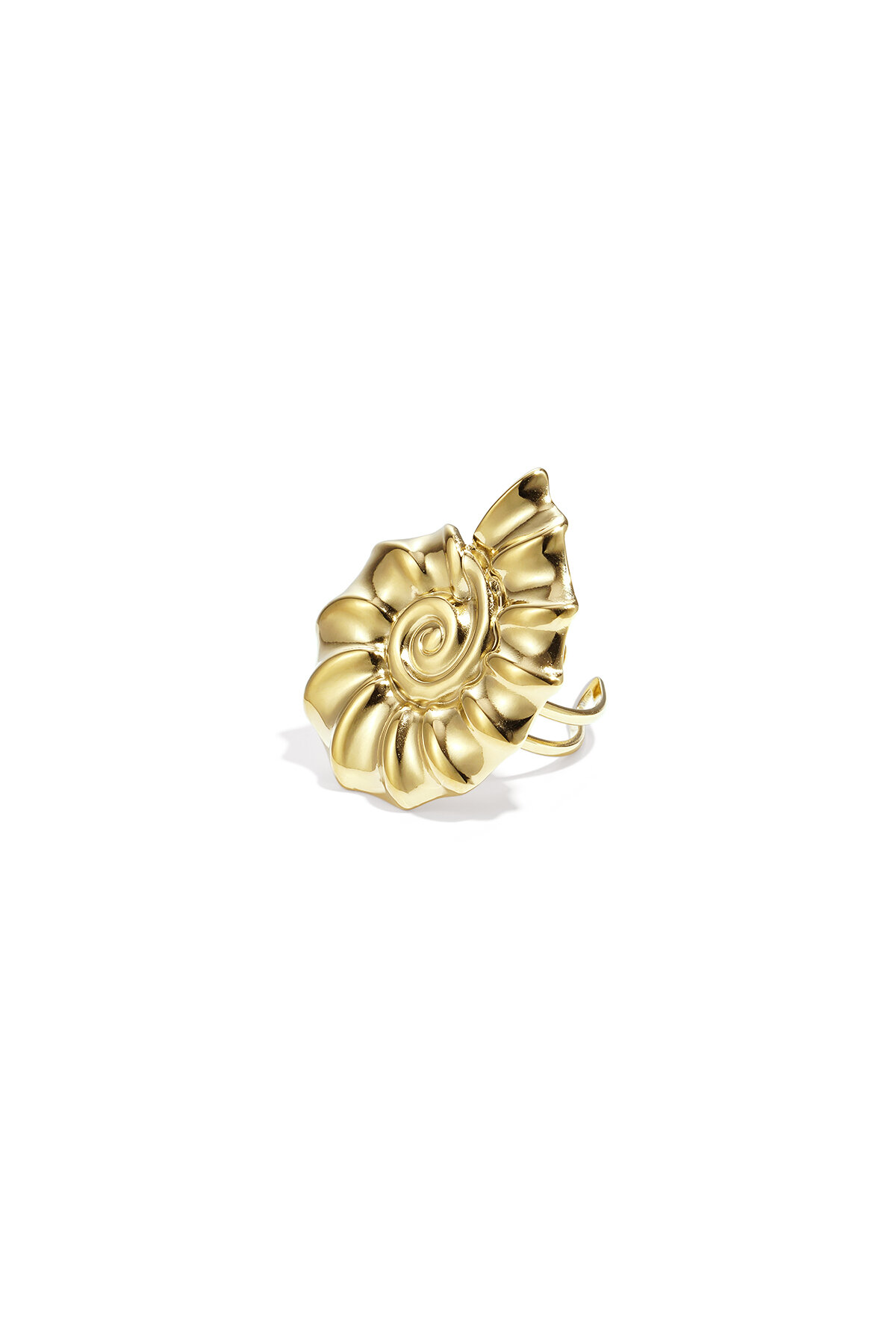 bague statement coquillage spirale 2