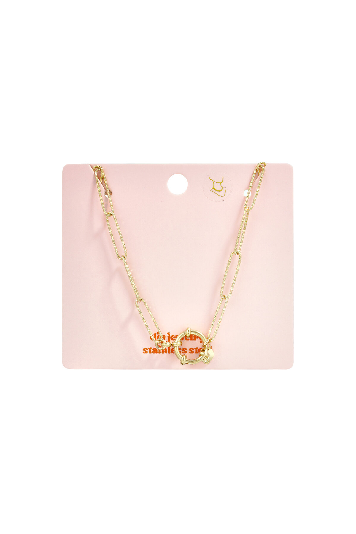 2-in-1 necklace and bracelet with textured links h5 Picture5