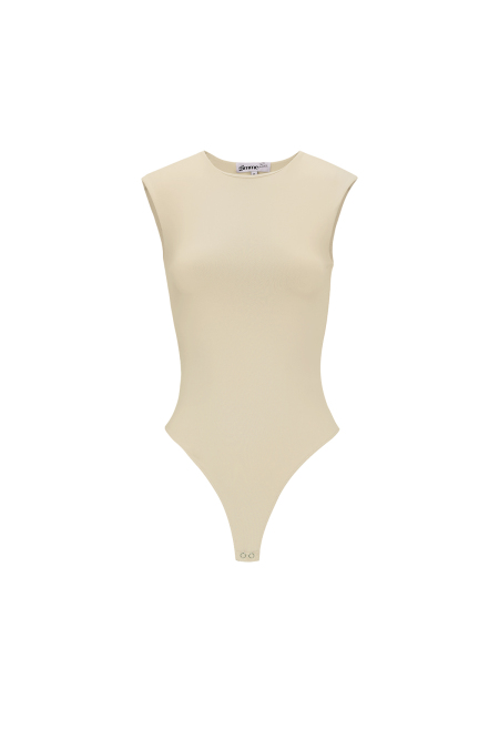 Knitted Nylon Shapewear Bodysuit Basic Solid Color Spring/Summer 2