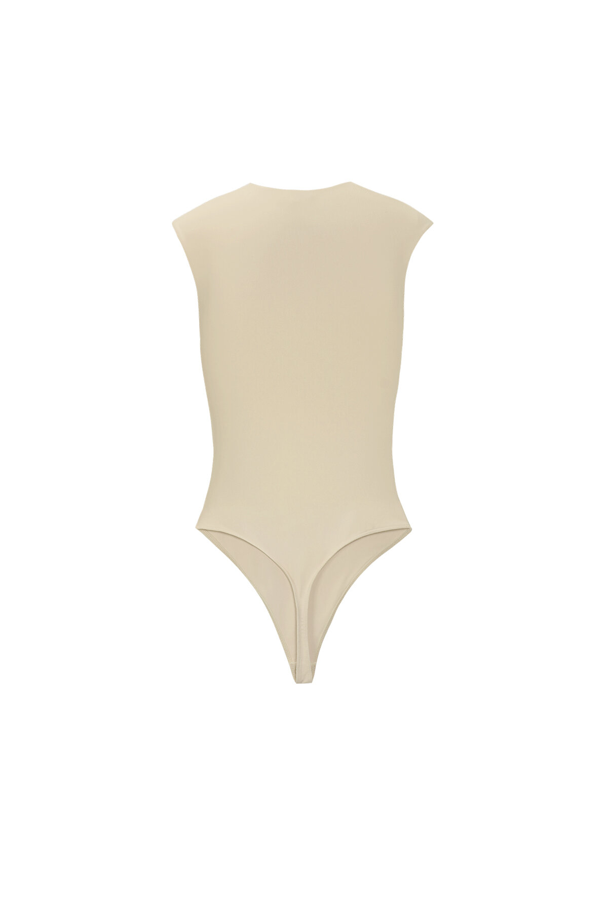Knitted Nylon Shapewear Bodysuit Basic Solid Color Spring/Summer h5 Picture2