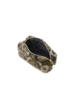 Bolsa de maquillaje con estampado de leopardo h5 Imagen5