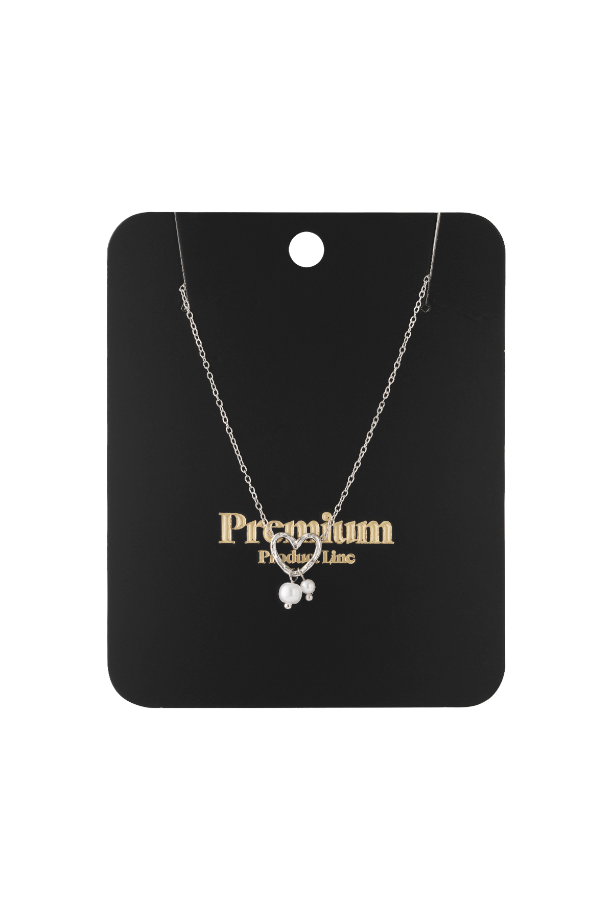 Collier perle amour - doré h5 Image5
