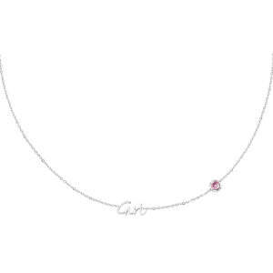 Geburtssteinkette Mädchen Silber h5