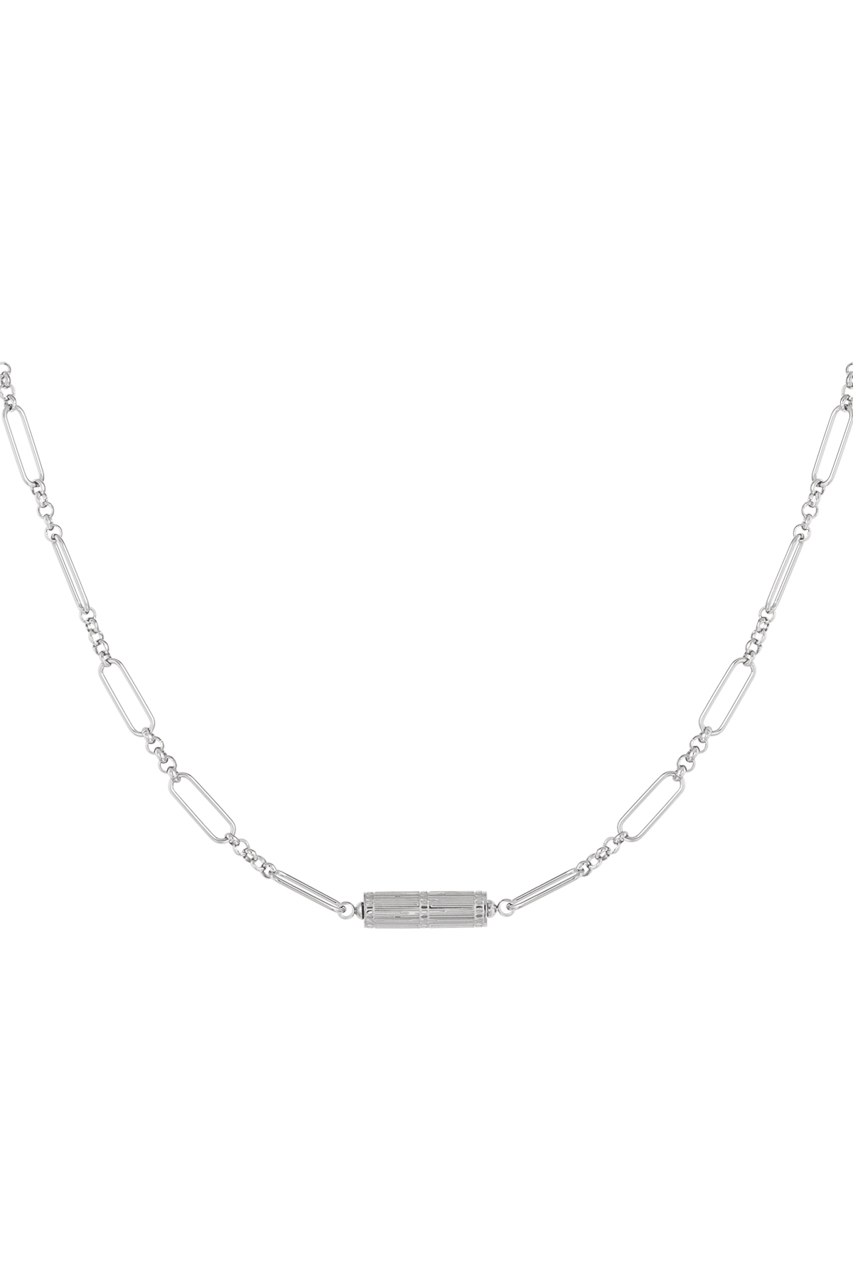 Groothandel Sleutelbeenketting RVS Vrouwen Casual Ketting Design 30-40 cm Simple Serie
