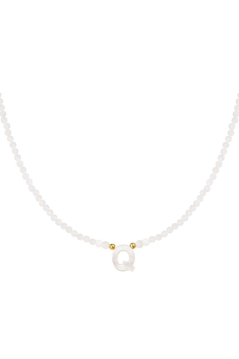 collana lettera a conchiglia